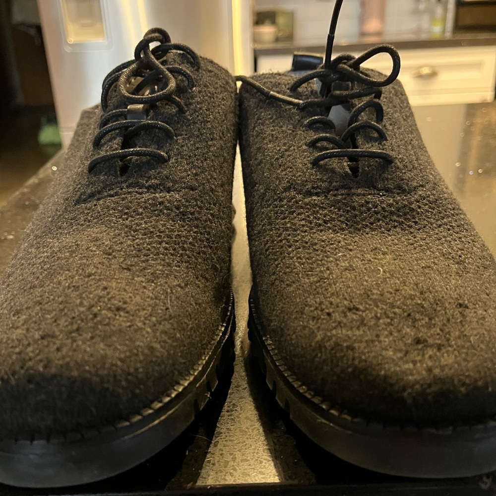 Cole Haan Black Wool  Oxfords - size 11 but fits size 12